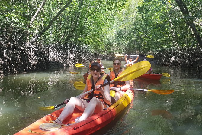 5 Hours Kilim Mangrove Kayaking Sharing Tour (With Hotel Pickup) - The fish farm, equipment, and fish-feeding show