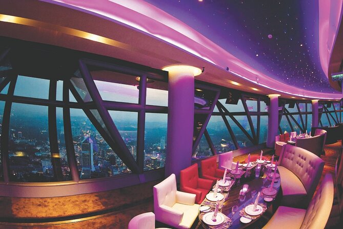 Dining at ORBIT Revolving Restaurant KL Tower with Transfers - Entering KL Tower and finding the dining room