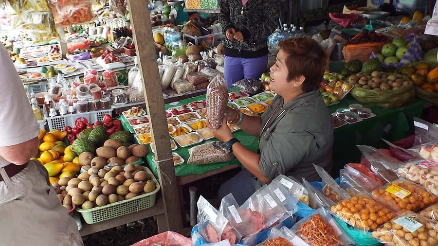 From Sandakan: 7 Unmissable Local Stops Private Tour - Sandakan Central Market at waterfront level