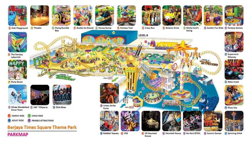Kuala Lumpur: Berjaya Times Square Theme Park Entry Ticket - Booking, cancellation, and practical details