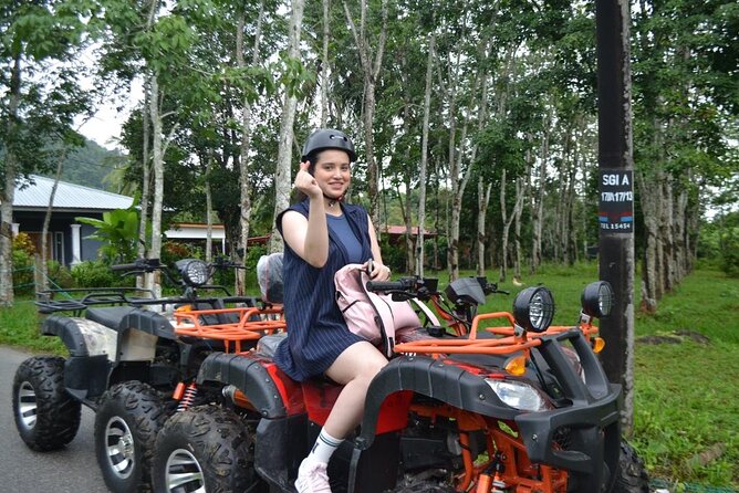 Langkawi ATV Jungle Ride to Durian Perangin Waterfall - The safety briefing and ATV setup