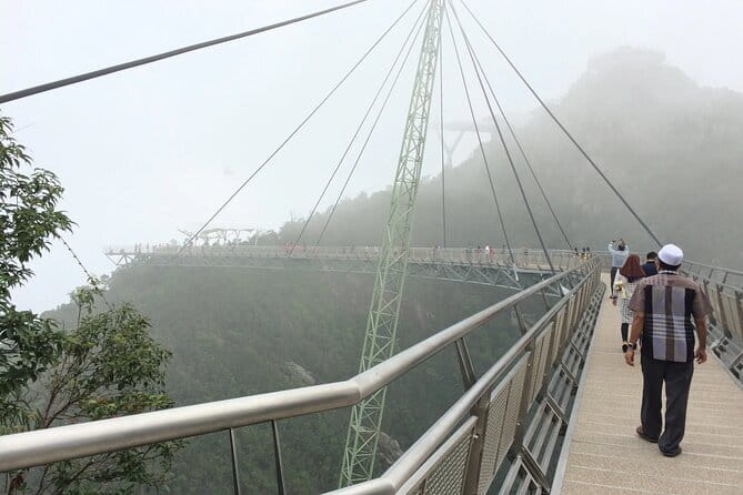 Langkawi Cable Car And Sky Bridge Including Waterfalls - Crossing the SkyBridge above the ravine