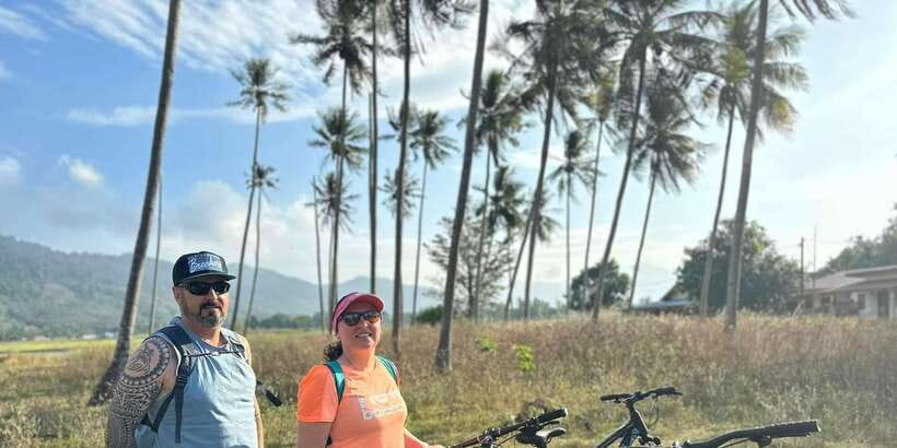 Langkawi Cycling Culture half day Tour - The wave breaker at sunset