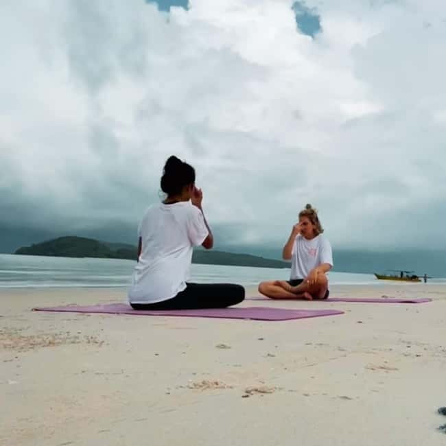 Langkawi: Enchanting Sunset Beach Yoga at Cenang Beach - Meet Sugu at the Chenang beach marker