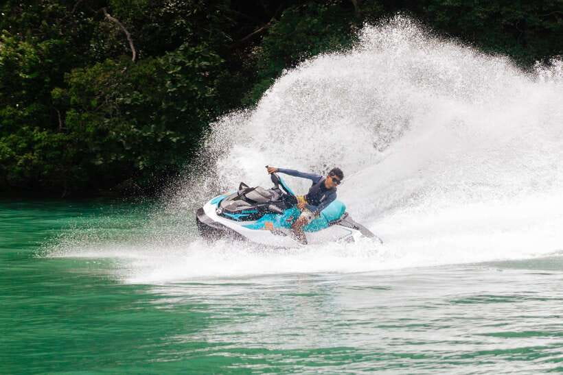 Langkawi: Jet Ski and Parasailing Tour - Starting on the guided jet ski route