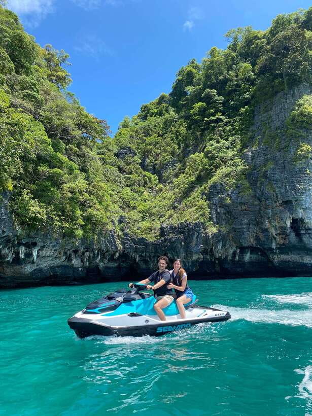 Langkawi Jet Ski Tour Dayang Bunting Free Drone Video - Pregnant Maiden Island and its freshwater lake