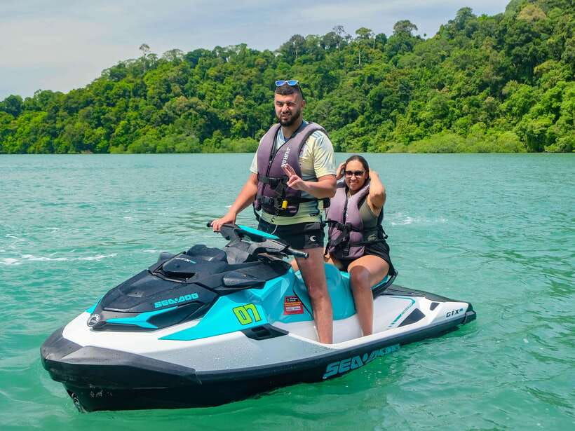 Langkawi: Jet Ski Tour Island Hopping Dayang Bunting - Getting started at the bamboo-roof meeting point