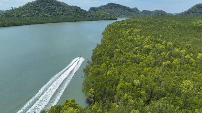 Langkawi: Mangrove Jet Ski Tour with Drone Video - The mangrove river, limestone cliffs, and ancient rock