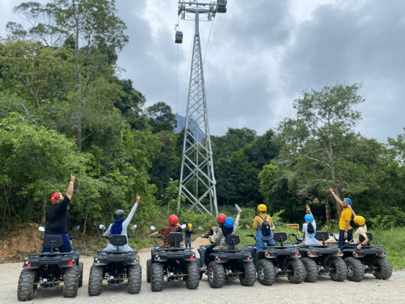 Langkawi: Sky ATV Ride at Mountain Manchinchang - The safety briefing before the first trail