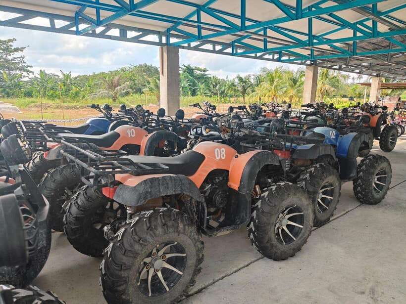 Penang: ATV Ride in Balik Pulau with Snacks and Transfers - Getting ready at the ATV base